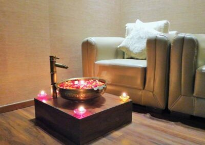 Foot Ritual Area at White N Bright Spa in Thane