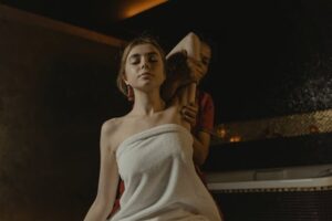 Woman receiving Balinese massage therapy at a premium spa in Thane West