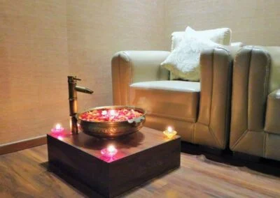 Foot Ritual Area at White N Bright Spa in Thane